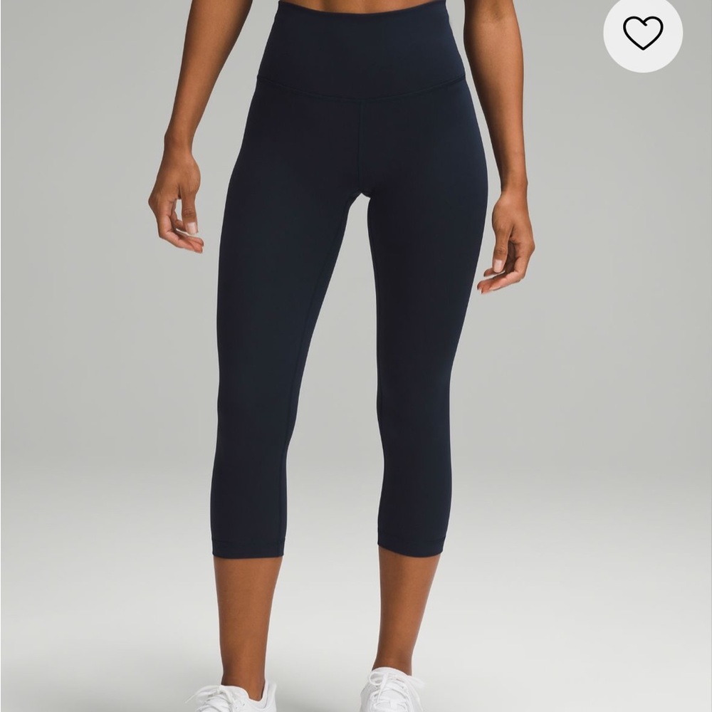 Lululemon Wunder Train High-Rise Crop 21” True Navy Size 4